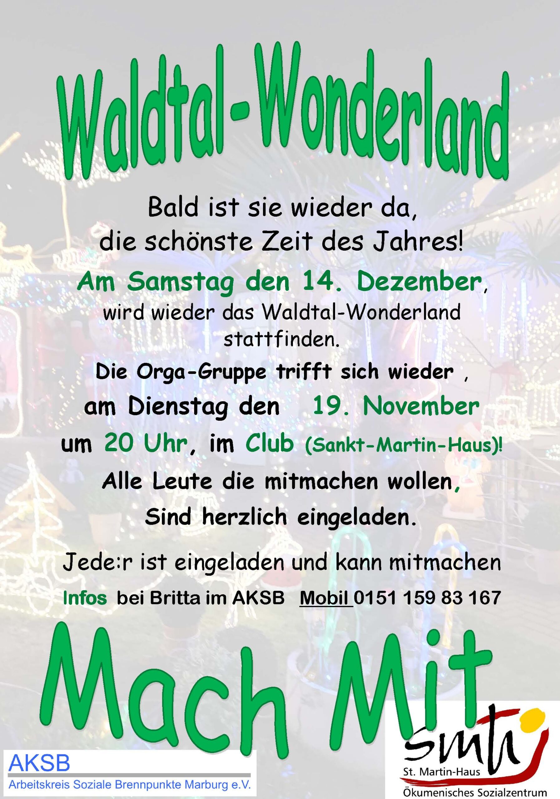 2. Treffen Mitmachen Waldatl Wonderland 2024 24-11-01